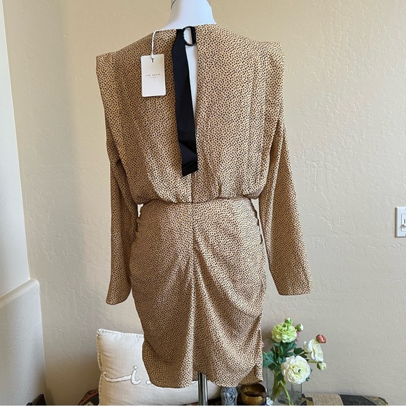 Ted Baker "Quinci" $285 Mini Dress With Shoulder Detail Avail Sz US 4/6 & 8 - Picture 9 of 17